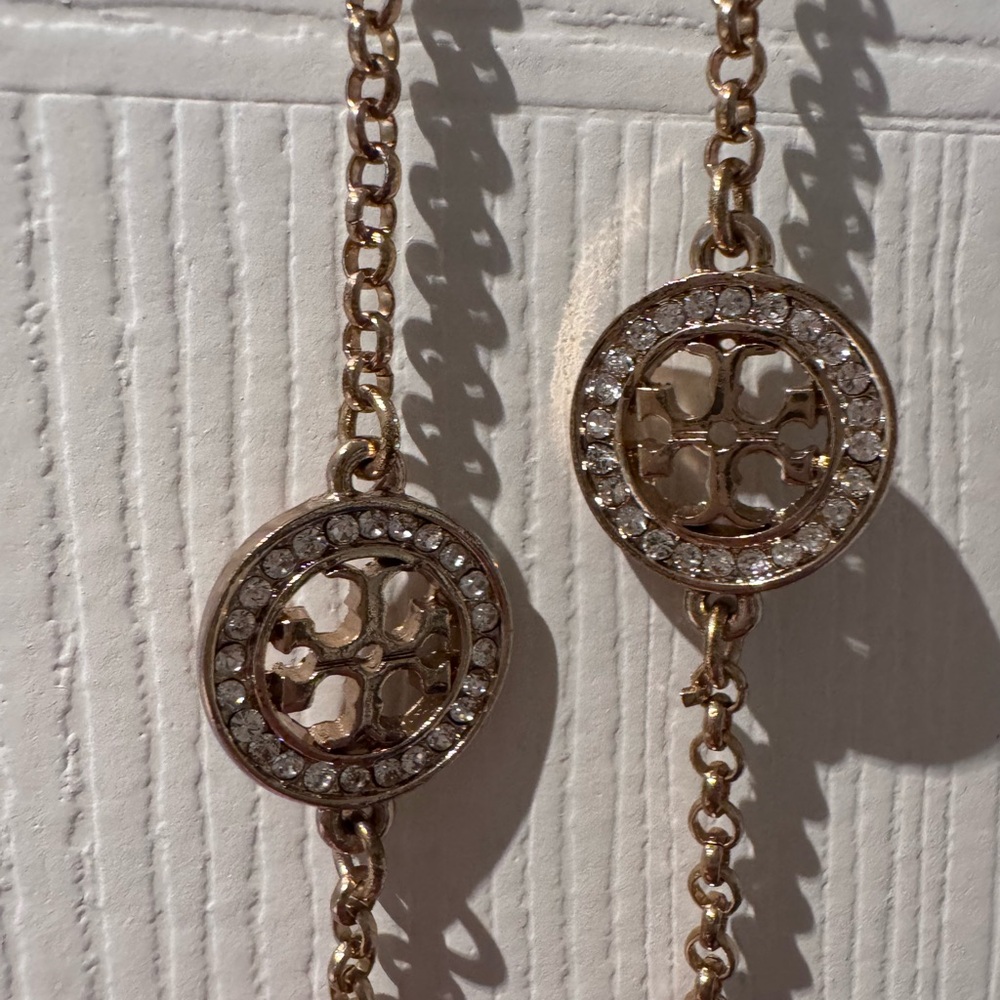 Tory Burch Gold and Silver Circle Necklace